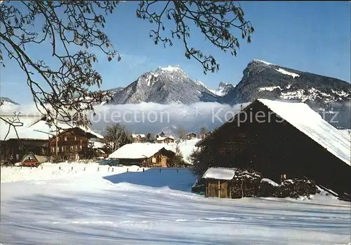 Aeschi Spiez Sigriswiler Rothorn Sichel Niederhorn Kat. Aeschi Spiez