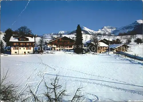 Aeschi Spiez Jugendheim der ev Gesellschaft mit Morgenberghorn und First Kat. Aeschi Spiez