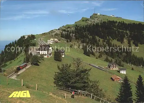 Rigi Staffel und Rigi Kulm mit Vitznau und Art Rigi Bahnen Kat. Rigi Staffel