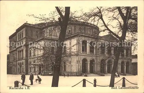 Karlsruhe Badisches Landestheater Kat. Karlsruhe