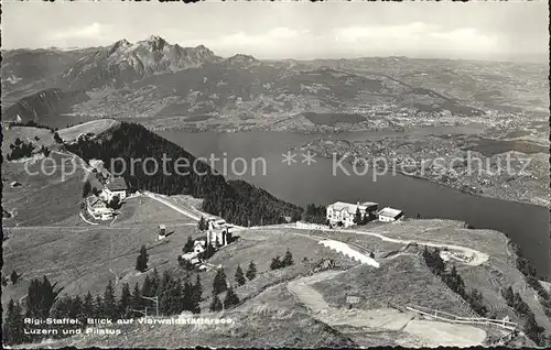 Rigi Staffel mit Vierwaldst?ttersee Luzern und Pilatus Kat. Rigi Staffel