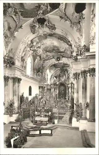 Zwiefalten Wuerttemberg Muenterkirche Kreuz- und Hochaltar / Zwiefalten /Reutlingen LKR