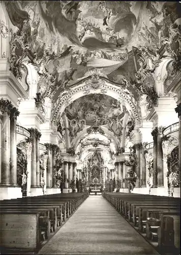 Zwiefalten Wuerttemberg Muenster Kirchenschiff gegen Osten / Zwiefalten /Reutlingen LKR