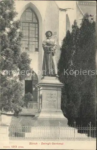 Zuerich Zwingli Denkmal / Zuerich /Bz. Zuerich City