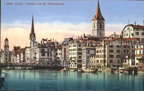 Zuerich Schipfe und St Peterskirche / Zuerich /Bz. Zuerich City