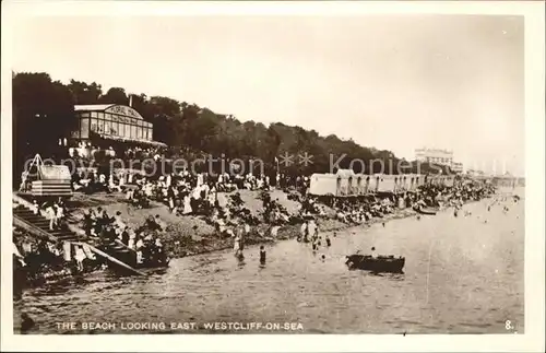 Westcliff on Sea Beach lookin east Kat. United Kingdom