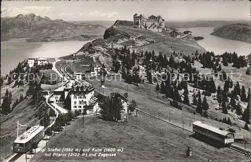 Rigi Staffel und Kulm mit Pilatus und Zugersee Rigibahn