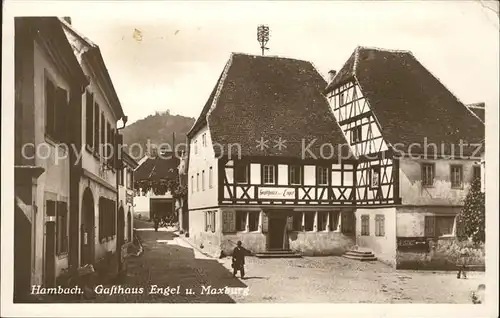 Hambach Neustadt Gasthaus Engel Maxburg  / Hambach Neustadt Weinstrasse /NeuWeinstrasse Stadtkreis