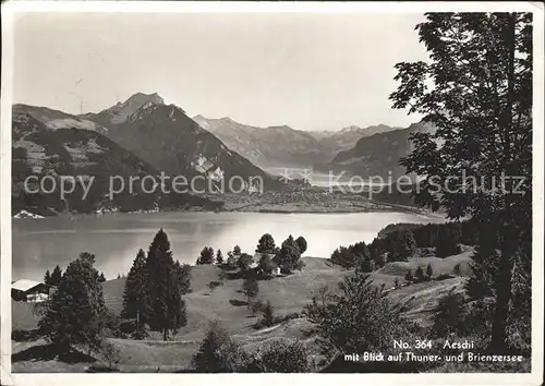 Aeschi Spiez mit Thuner und Brienzersee Kat. Aeschi Spiez