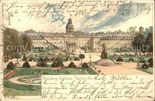 Karlsruhe Residenz Schloss Kat. Karlsruhe