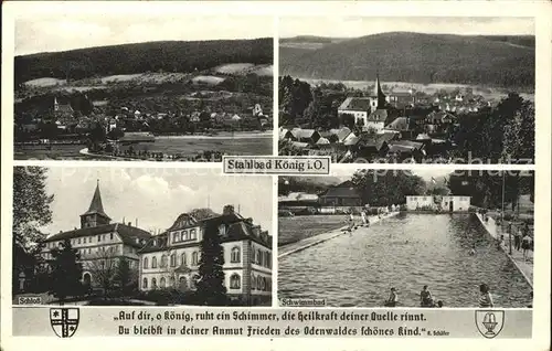 Bad Koenig Schloss Schwimmbad / Bad Koenig /Odenwaldkreis LKR