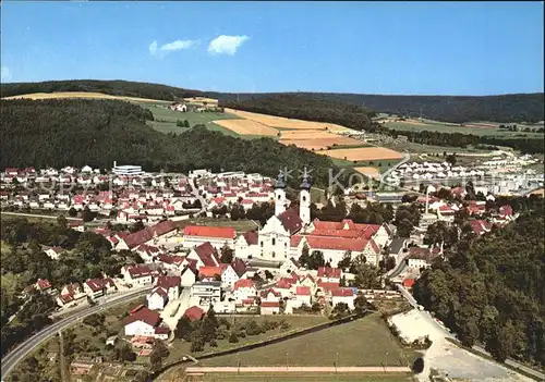 Zwiefalten mit ehem Benediktiner Klosterkirche Fliegeraufnahme Kat. Zwiefalten