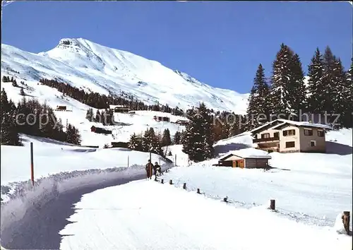 Lenzerheide Chur Weg nach Tgantieni mit Piz Danis Kat. Lenzerheide