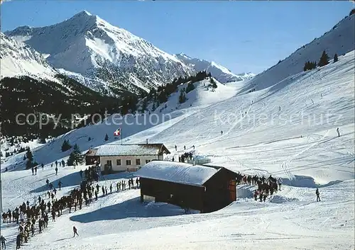 Lenzerheide Valbella Skilift mit Lenzerhorn Kat. Lenzerheide