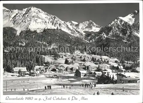 Lenzerheide GR Foil Cotschen Piz Miez / Lenzerheide /Rg. Chur