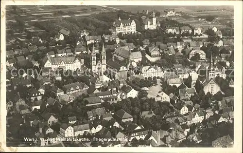 Werl Wallfahrtskirche Fliegeraufnahme /  /