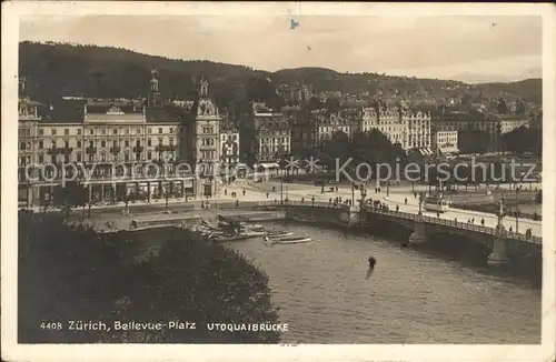 Zuerich Bellevue Platz Utoquaibruecke / Zuerich /Bz. Zuerich City