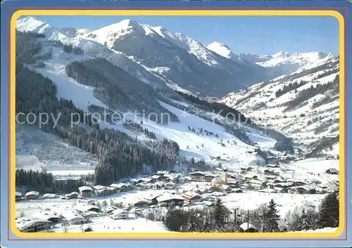 Saalbach mit Schattberg Westgipfel und Zwoelferkogel Kat. Blaufelden