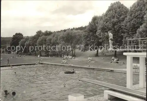 Winterstein Emsetal Thueringen Schwimmbad Kat. Emsetal