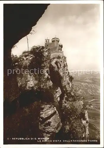 San Marino San Marino La Rocca vista dalla Seconda Torre Kat. San Marino