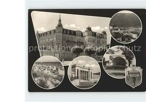 Zinnowitz Ostseebad Usedom Strand Buehne  Kat. Zinnowitz