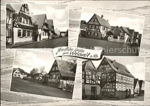 Weisweil Malerischer Winkel Fachwerkhaus Kat. Weisweil