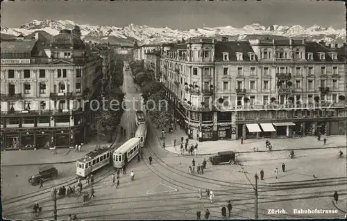 Zuerich Bahnhofstrasse Strassenbahnen / Zuerich /Bz. Zuerich City