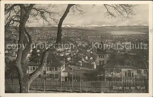 Zuerich Blick von der Waid / Zuerich /Bz. Zuerich City