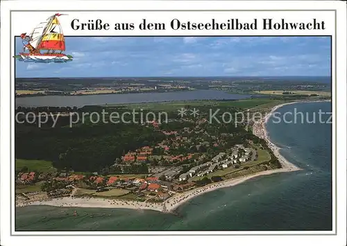 Hohwacht Ostsee Fliegeraufnahme mit Strand Kat. Hohwacht (Ostsee)