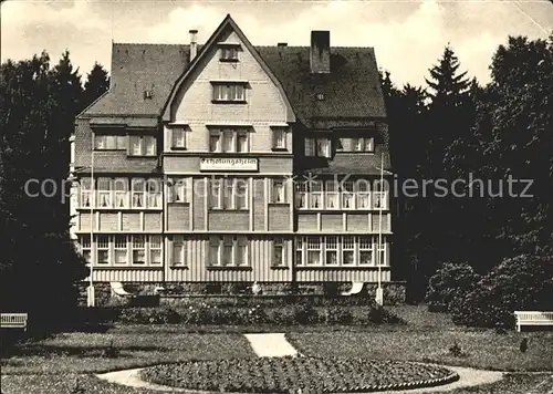 Benneckenstein Erholungsheim Wilhelm Bahnik Kat. Benneckenstein