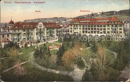 Zuerich Theodosianum Parkseite Klinik Sanatorium / Zuerich /Bz. Zuerich City