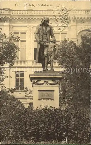 Zuerich Pestalozzi Denkmal Statue / Zuerich /Bz. Zuerich City