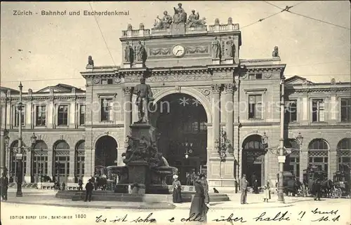 Zuerich Bahnhof Escherdenkmal / Zuerich /Bz. Zuerich City