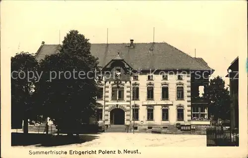 Polenz Erbgericht Kat. Neustadt Sachsen