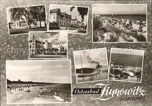 Zinnowitz Ostseebad Usedom Teilansichten Hotel Strand Dampfer Kat. Zinnowitz