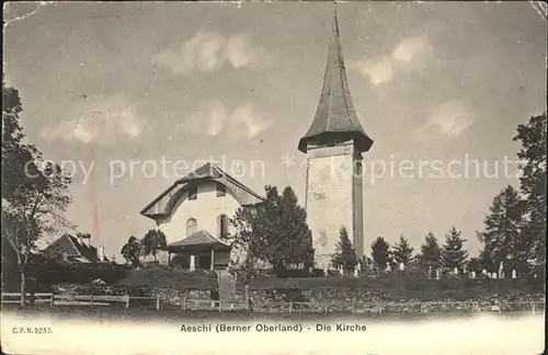 Aeschi Spiez Kirche Kat. Aeschi Spiez