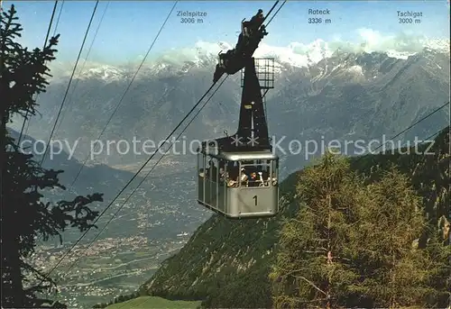 Meran Ifinger Seilbahn Naiftal Zielspitze Roteck Tschigat Kat. Merano