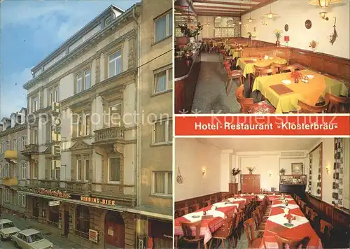 Karlsruhe Hotel Restaurant Klosterbraeu Kat. Karlsruhe