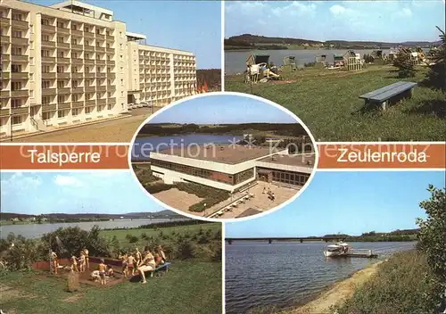 Zeulenroda FDGB Erholungsheim Talsperre und Strandbad Zeulenroda Faehre Kat. Zeulenroda Triebes