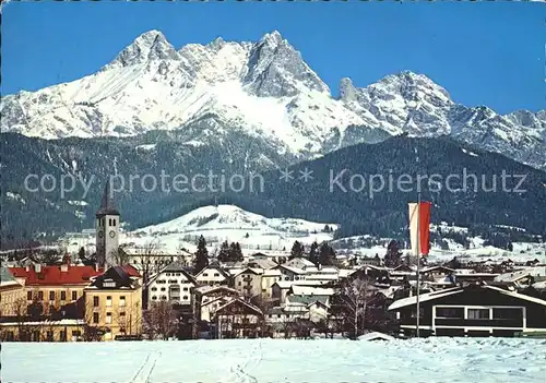 Saalfelden Steinerne Meer Panorama Kat. Saalfelden am Steinernen Meer