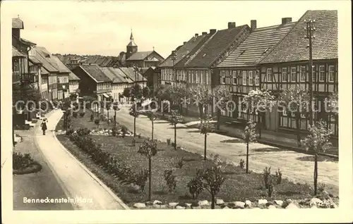 Benneckenstein Strassenpartie Fachwerkhaeuser Kat. Benneckenstein