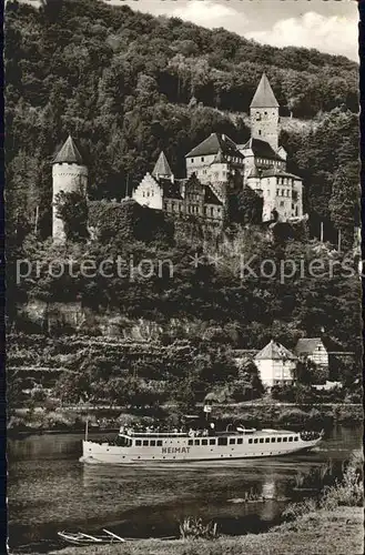 Zwingenberg Baden Neckar Schloss Ausflugsdampfer Kat. Zwingenberg