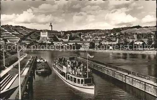 Gundelsheim Wuerttemberg Hafeneinfahrt Kat. Gundelsheim Neckar