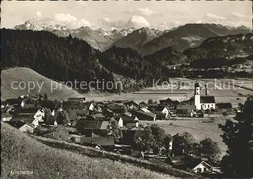 Altstaedten Panorama Kirche Kat. Sonthofen