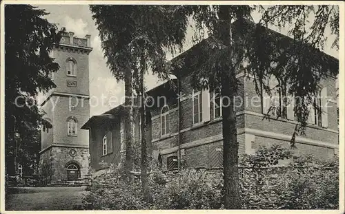 Neustaedtel Sachsen Erzgebirge Koehlerturm auf dem Gleesberg Unterkunftshaus Kat. Schneeberg