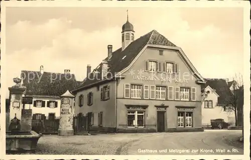 Weil Rhein Gasthaus Metzgerei zur Krone / Weil am Rhein /Loerrach LKR