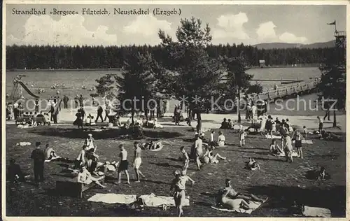 Neustaedtel Sachsen Erzgebirge Strandbad Bergsee Filzteich Stausee Kat. Schneeberg