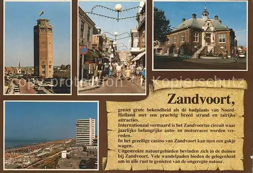 Zandvoort Turm Strassenmotiv Gebaeude  Kat. Zandvoort