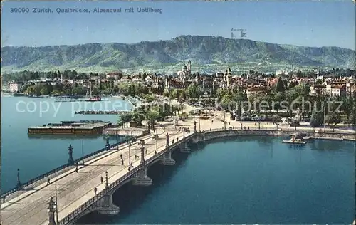 Zuerich Quaibruecke Alpenquai Uetliberg / Zuerich /Bz. Zuerich City