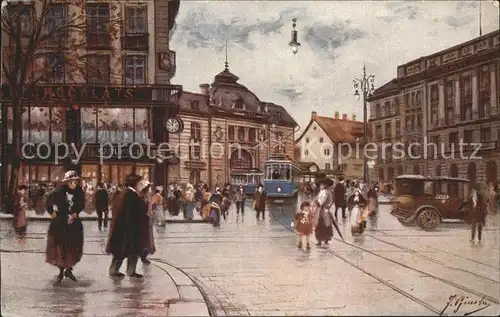 Zuerich Paradeplatz Kuenstlerkarte / Zuerich /Bz. Zuerich City